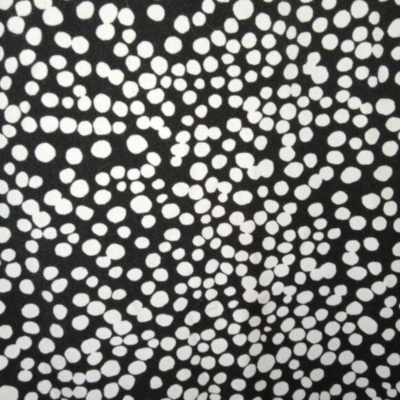 Who What Wear Black White Polka Dot Maxi V Neck Short Sleeve Dress NW NWOT 4X - Picture 3 of 4